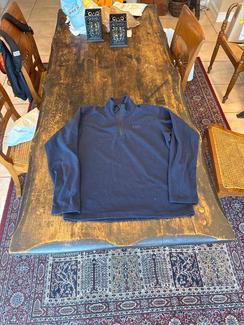 Helly Hansen Men's Daybreaker 1/2 Zip Polartec Fleece Pullover - Navy Blue